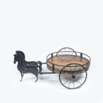 Horse Cart Wooden Platter